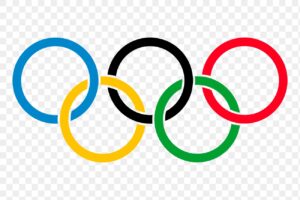 Olympic symbols png illustration, transparent